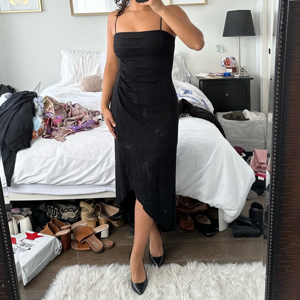 Black sparkly gown